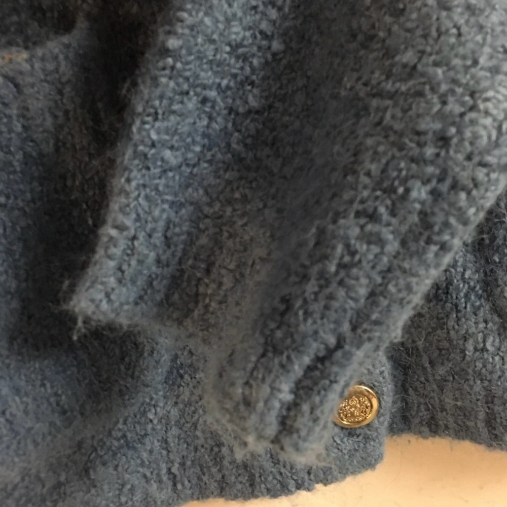 Blue Button-Up Cardigan - Picture 7 of 10
